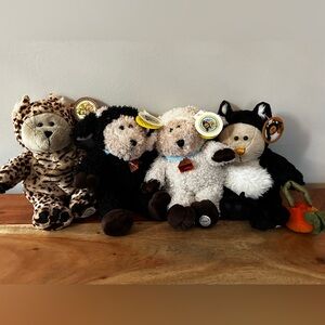 Starbucks bearista stuffed bears- set of 4
